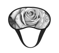 Black White Rose, Full Eye Covers Light Blocking Eye Masks Blackout Sleep Eye Muffs