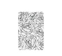 Black White Rose Printing 10 Pcs Air Freshener Cards,Car Scented Hanging Sheets Air Freshener Set For Car Decoration