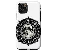 Black White Sacred Moon Phases Mandala Mystical Tattoo Sti Case for iPhone 11 Pro