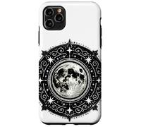 Black White Sacred Moon Phases Mandala Mystical Tattoo Sti Case for iPhone 11 Pro Max