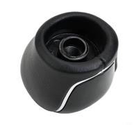 Black White Shift Knob for Ford for galaxy 2007-2021 Black White | 5 6 speed manual, direct fit for c-max, for durable ABS core, leather wrap, black white style(6 Speed)