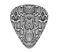 Black White Snake Skin Advanced guitar pick 12 pieces Three thicknesses for bass, electric guitar, acoustic guitar bag