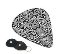 Black White Snake Skin Guitar Pickfor Pickups For Acoustic Electric Guitar Bass Ukulele