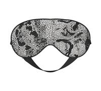 Black White Snake Skin Print Sleep Mask Silk Eye Cover Soft Satin Blindfold Elastic Strap Night Eyeshade Travel Nap for Women Men