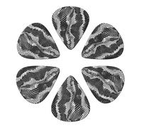 Black White Snake Skin Printed Guitar Picks Plectrum,Guitar accessories,6pcs 0.46mm