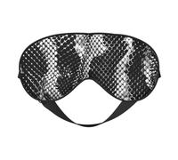 Black White Snake Skin Printing Sleep Mask for Women Men Double-Sided Print Soft Silk Eye Masks Eye Sleep Shade Cover