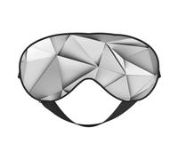 Black White Stripe Double Sided Sleep Mask, Adjustable Blackout, Silk-Like Eye Mask for Sleeping,Travel, Soft, Breathable, Lightweight Comfortable Blindfold