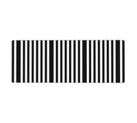 Black & White Stripe Mouse Pad 12x31.5in - Extended Gaming & Desk Mat