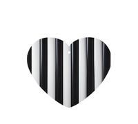 Black & White Stripe Pattern Car Air Fresheners 6 Pcs Heart Shape Hanging Aromatherapy Tablets Scented Fresheners For Bedroom Bathroom