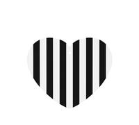 (Black & White Stripe) Printed Paper Car Air Freshener Lavender Scented Hanging Odor Remover 10/40/100 Pcs for Vehicle Home Closet Wardrobe - Heart Shape