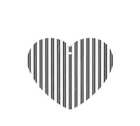 (Black & White Stripe) Printed Paper Car Air Freshener Lavender Scented Hanging Odor Remover 10/40/100 Pcs for Vehicle Home Closet Wardrobe - Heart Shape