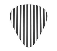 Black & White Stripe The 12 piece guitar pick pack is suitable for various electric guitars, acoustic guitars and bass guitars