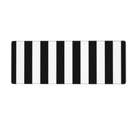 Black & White Stripe Washable Keyboard Mat Oversized Desk Pad for Easy Cleaning and Enhanced Workspace