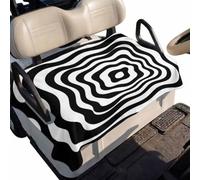 Black White Stripes Golf Cart Towel Blanket Towel Blanket | Golf Cart Towel Blanket Summer Comfortable Golf Cart Seat Towel Blanket for Women Men