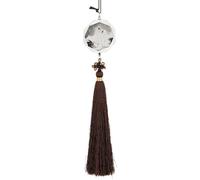 Black White Swans Car Pendant Sun Catcher Crystal Ornament for Rearview Mirror, Elegant Car Hanging Ornament with Tassel for Home & Office Decor