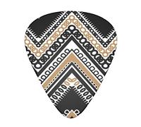 Black White Tan Zigzag Advanced guitar pick 12 pieces Three thicknesses for bass, electric guitar, acoustic guitar bag