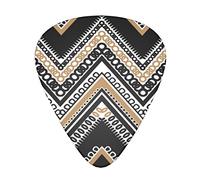 Black White Tan Zigzag Advanced guitar pick 12 pieces Three thicknesses for bass, electric guitar, acoustic guitar bag