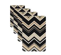 Black White Tan Zigzag Car Air Freshener Cards for Women Men 4 Pack Cute Car Accessories Long Lasting Scent Car Diffuser Hanging Auto Aromatherapy Tablets Car Fresheners Gifts