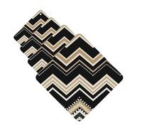 Black White Tan Zigzag Car Air Freshener Cards for Women Men 4 Pack Cute Car Accessories Long Lasting Scent Car Diffuser Hanging Auto Aromatherapy Tablets Car Fresheners Gifts