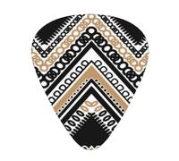 Black White Tan Zigzag Premium Bass Electric Guitar Picks,Guitar Plectrum For Unparalleled Musical Experience