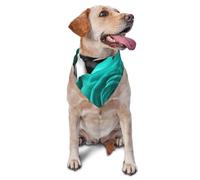 Black White Teal Gray Rose Flowers Dog Bandana Pet Scarf Accessories for Small Medium Dogs Cats Photo Prop, Triangle Pet Bandanas Adjustable Puppy Bib Washable Dog Kerchief Puppy Neckerchief