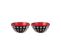 Black White Transparent Red SET OF 2 BOWLS Ø12CM "LE MURRINE"