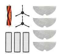 Black/White Vacuum Parts/Fit For Dreame F 9 F9 Dream F9 Robot Sweeper Centre Big Brush Side Brush Filter Mop Rag Wheel Sweeping Robot Set (Color : Light Grey)