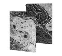 Black & White Water Ripples Cute Tablet Case Compatible with iPad
