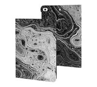 Black & White Water Ripples Cute Tablet Case Compatible with iPad