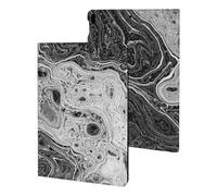 Black & White Water Ripples Cute Tablet Case Compatible with iPad