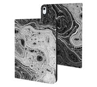 Black & White Water Ripples Cute Tablet Case Compatible with iPad