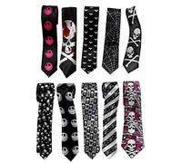 Black White Web ***Cheeky & Funky Ties***Mod Gothic Emo Steam Punk - Fantastic Designs and Colours