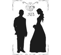 Black & White Wedding Planner Notebook & Newlywed Journal 6 x 9" 120 pages: Wedding Marriage Themed Notebook with Writing Pages & Financial Planning Sections for Newlyweds