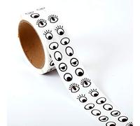 Black White Wiggle Eye Stickers Labels on a Roll -2000 Pcs