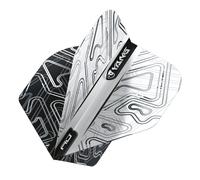 RED DRAGON Yin Yang Double Sided White & Black Standard Dart Flights 3 Sets Per Pack (9 Dart Flights in total)