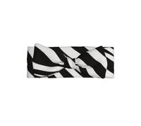 Black White Zebra Baby Bow Headband-Soft Stretchy for 0-6 Months