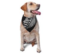 Black & White Zebra Dog Bandana Pet Scarf Accessories for Small Medium Dogs Cats Photo Prop, Triangle Pet Bandanas Adjustable Puppy Bib Washable Dog Kerchief Puppy Neckerchief