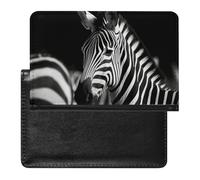 Black & White Zebra Passport Holder Passport Cover Protector Essentials with Credit Card Slots for Women Men
