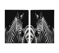 Black & White Zebra Passport Holder Passport Wallet PU Leather Passports Protective Cover Slim Travel Accessories