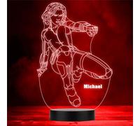 Black Widow Avengers Character Marvel Personalised Gift Any Colour Night Light | Personalised Gift for Home, Lamp Room Décor | Kids & Adults Night Lights with Name | Personalised Gift for Bedroom |