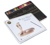 Black Widow Colouring Pencils 24 Coloured Pencil Set Best For Sketching