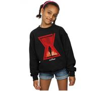 Black Widow Movie Icon Silhouette Sweatshirt Marvel Black 7-8 Years