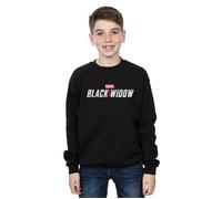 Black Widow Movie Logo Sweatshirt Marvel Black 7-8 Years