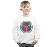 Black Widow Movie Taskmaster Shield Poses Sweatshirt Marvel White 5-6 Years