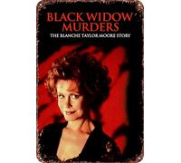 Black Widow Murders: The Blanche Taylor Moore Story movie Metal Tin Sign Poster Decor for Living Room Cafe Decorative Sign for Wall 12x8Inches