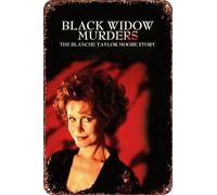 Black Widow Murders: The Blanche Taylor Moore Story movie Metal Tin Sign Poster Decor for Living Room Cafe Decorative Sign for Wall 12x8Inches