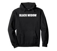 Black Widow Pullover Hoodie, Adult Unisex, Black, S