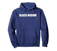 Black Widow Pullover Hoodie, Adult Unisex, Navy, XL