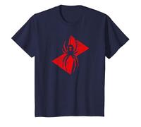 Black Widow Spider Apparel T-Shirt, Youth, Navy Blue, 2T