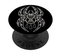 Black Widow Spider Traditional Blackwork PopSockets Adhesive PopGrip
